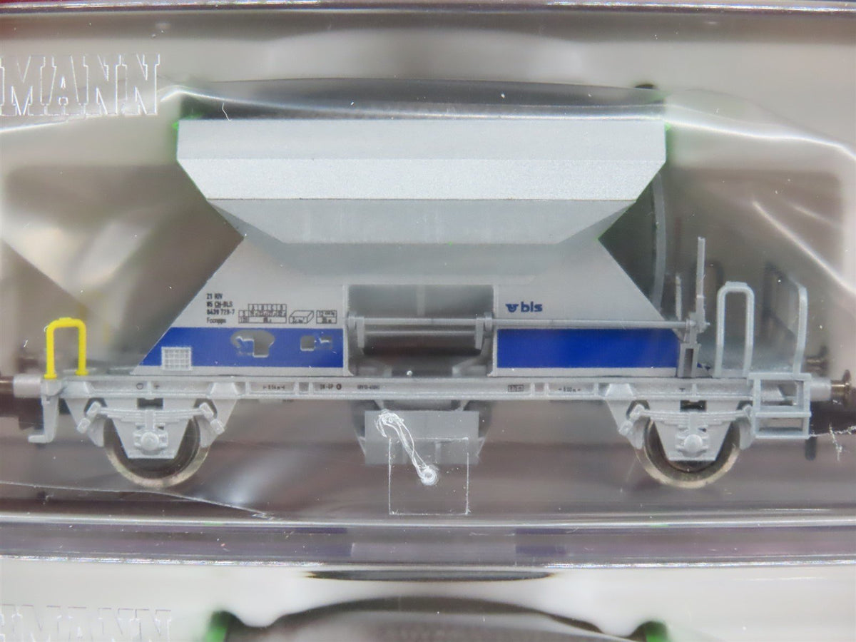 N Fleischmann 822703 BLS Single-Bay Side-Unloading Ballast Hoppers 2-Pack w/Load