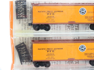 N Kadee Micro-Trains MTL 47062 SP UP Pacific Fruit Express Reefer 6-Pack Sealed