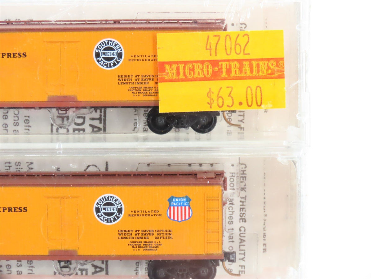 N Kadee Micro-Trains MTL 47062 SP UP Pacific Fruit Express Reefer 6-Pack Sealed