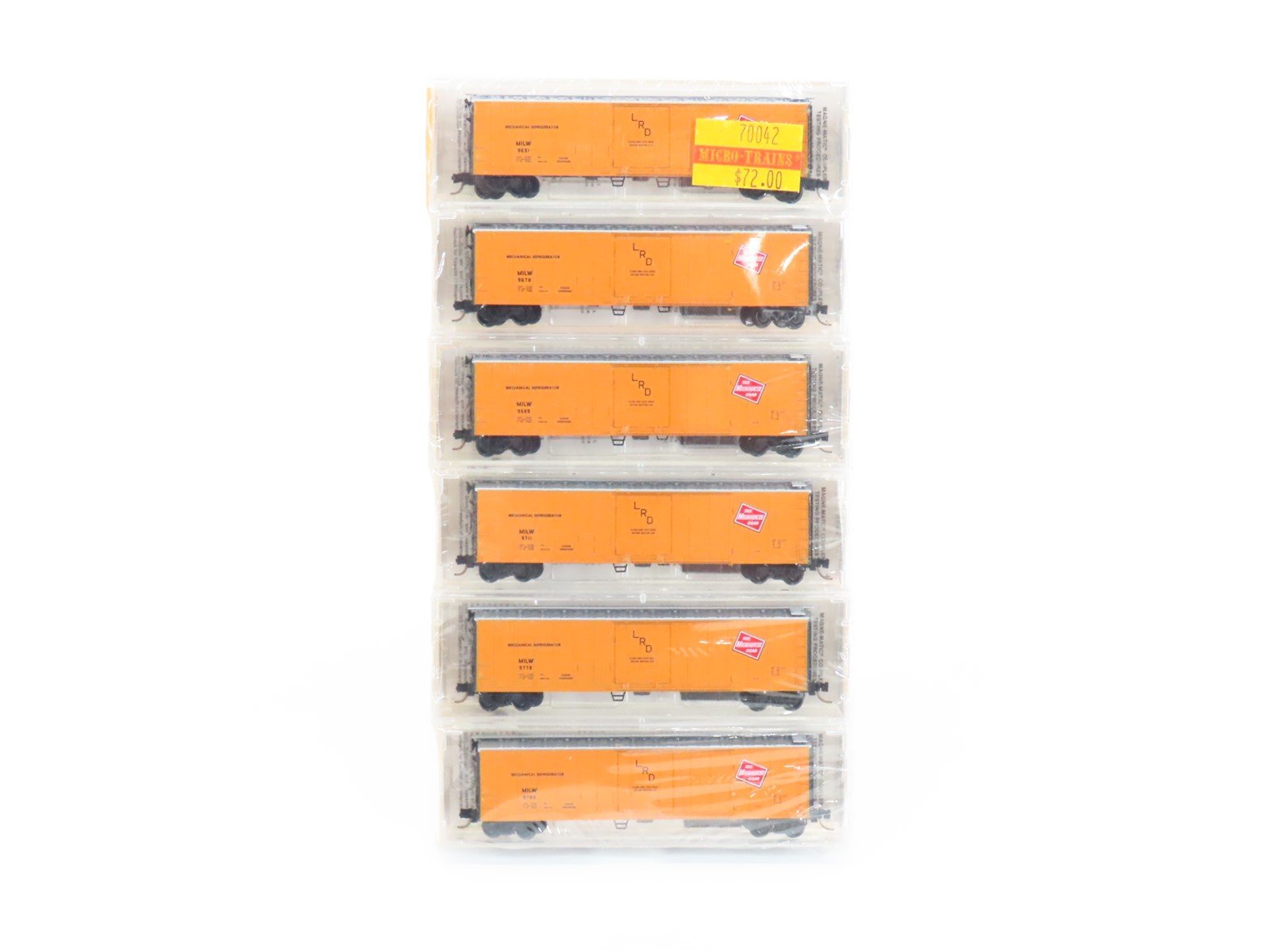 N Kadee Micro-Trains MTL 70042 MILW Milwaukee Road Reefer 6-Pack - Sealed