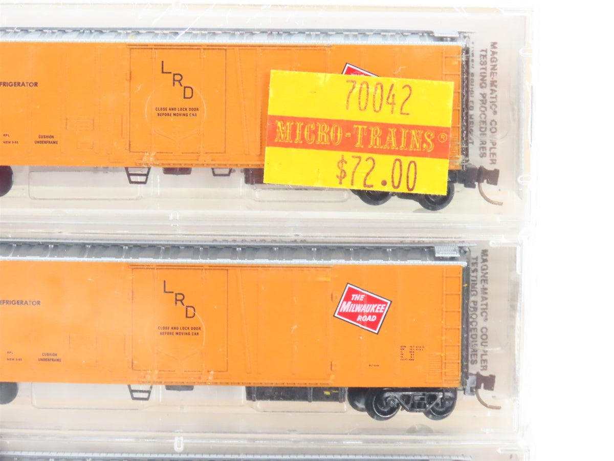 N Kadee Micro-Trains MTL 70042 MILW Milwaukee Road Reefer 6-Pack - Sealed