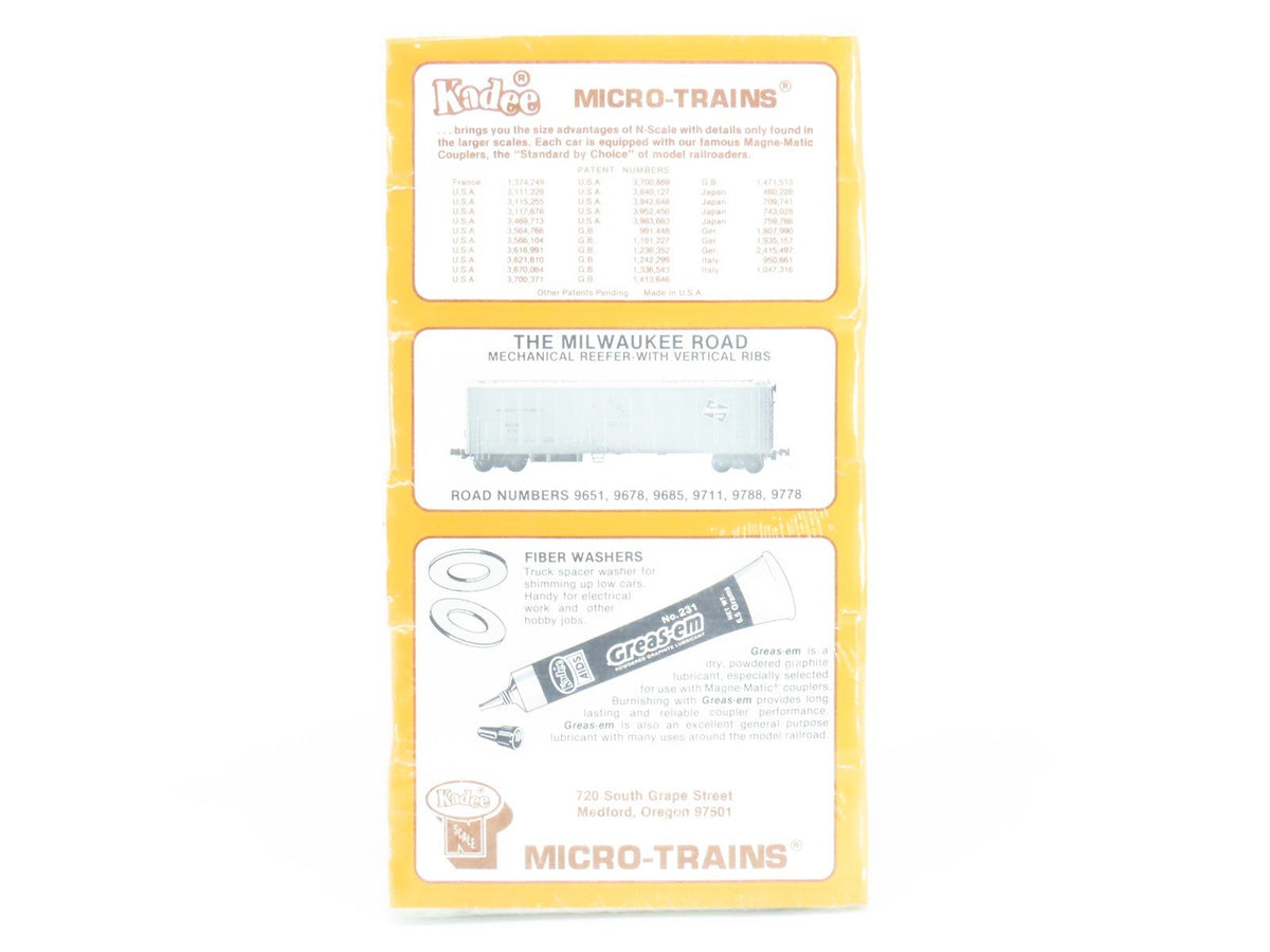 N Kadee Micro-Trains MTL 70042 MILW Milwaukee Road Reefer 6-Pack - Sealed