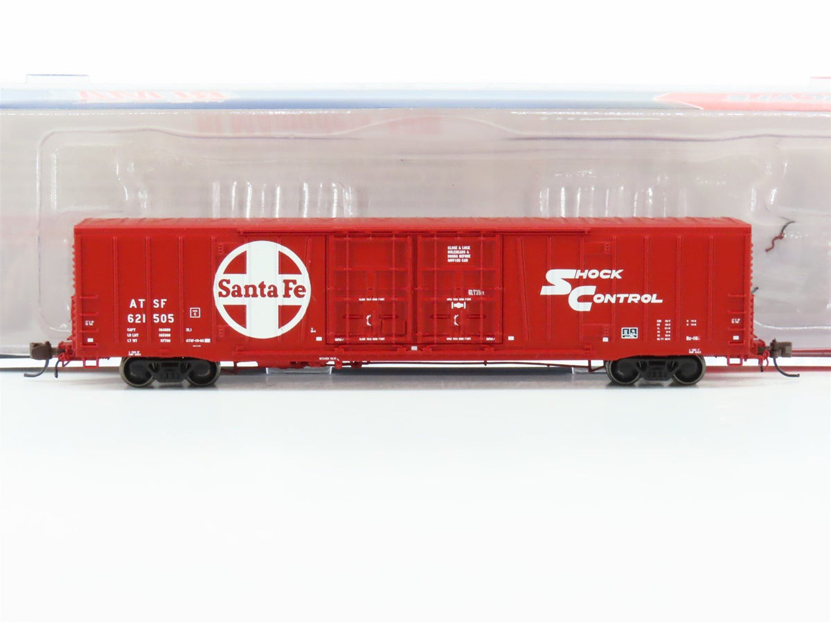 N Scale BLMA 18035 ATSF Santa Fe &quot;Shock Control&quot; 60&#39; Bx-166 Beer Box Car #621505