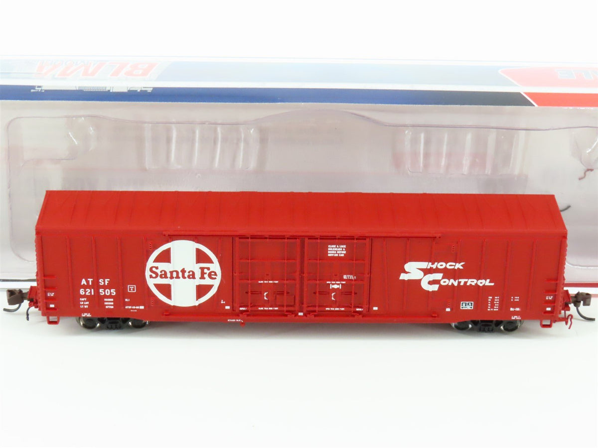 N Scale BLMA 18035 ATSF Santa Fe &quot;Shock Control&quot; 60&#39; Bx-166 Beer Box Car #621505