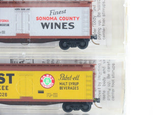 N Scale Kadee Micro-Trains MTL 47032 Beverage Six-Pack 40' Wood Reefers - Sealed