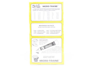 N Scale Kadee Micro-Trains MTL 47032 Beverage Six-Pack 40' Wood Reefers - Sealed