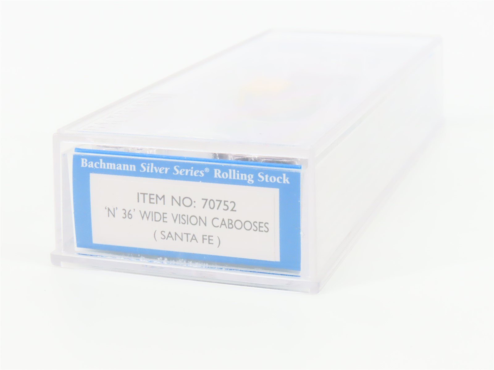 N Scale Bachmann Silver 70752 ATSF Santa Fe 36' Extended Vision Caboose #999628