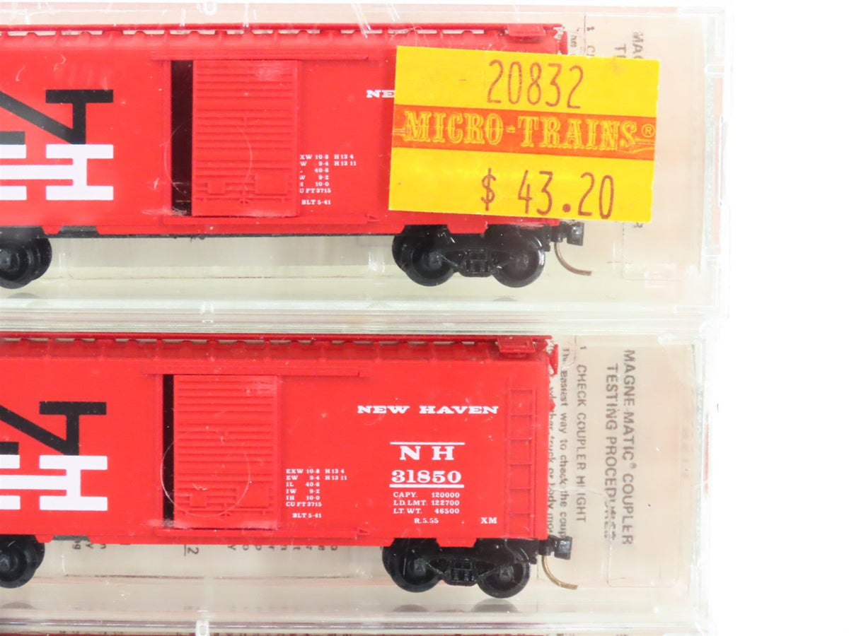 N Scale Micro-Trains MTL Kadee 20832 NH New Haven Boxcar 6-Pack SEALED