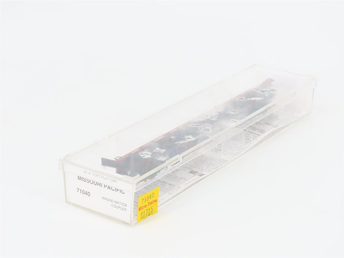 N Scale Micro-Trains MTL 71040 MP Missouri Pacific 89&#39; TOFC Flat Car 838201
