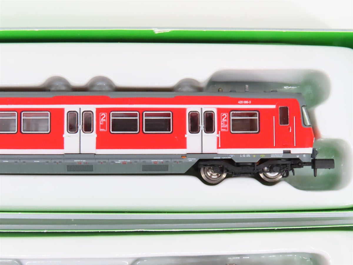 N Arnold HN2163 DB German S-Bahn &quot;Traffic Red&quot; BR420 EMU 3-Unit Set - DCC Ready