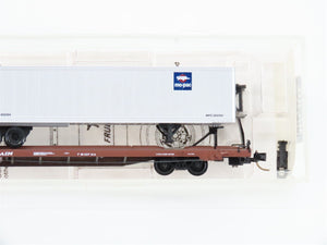 N Micro-Trains MTL 71014 TTAX Trailer Train Flat Car #970255 W/ Mo-Pac Trailer