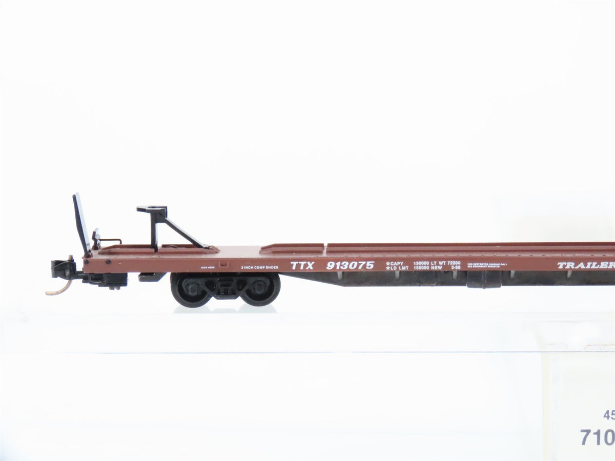 N Micro-Trains MTL 71014 TTAX Trailer Train Flat Car #913075 W/ Mo-Pac Trailer