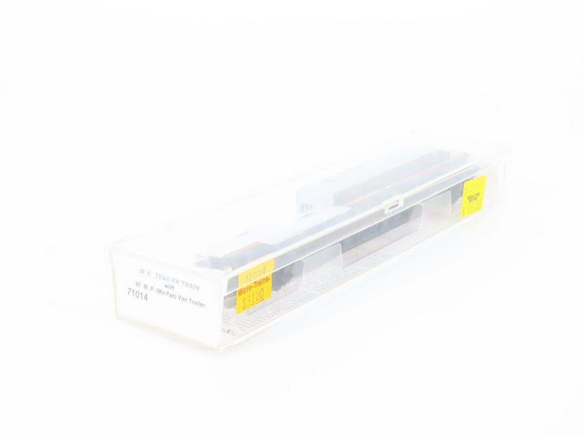N Micro-Trains MTL 71014 TTAX Trailer Train Flat Car #913075 W/ Mo-Pac Trailer