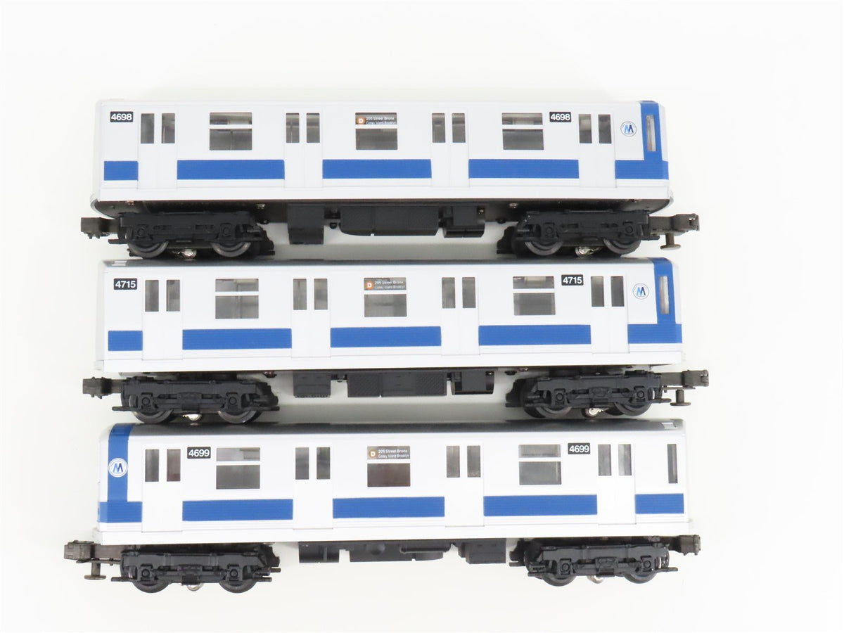 O Gauge 3-Rail MTH Rail King 30-2122-1 NY Transit Subway 4-Car Set w/Sound