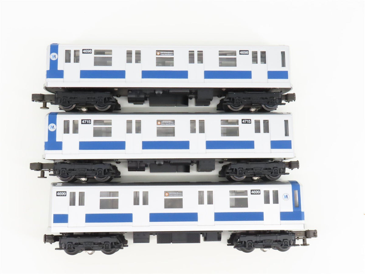 O Gauge 3-Rail MTH Rail King 30-2122-1 NY Transit Subway 4-Car Set w/Sound