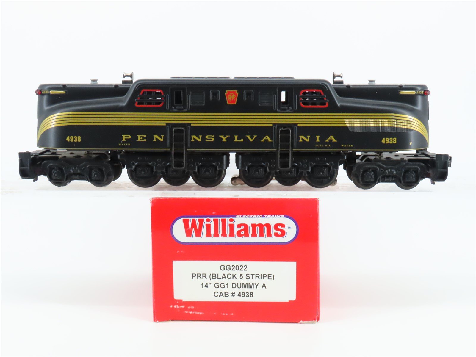 O Gauge 3-Rail Williams GG2022 PRR Pennsylvania GG1 Electric #4938 UNPOWERED