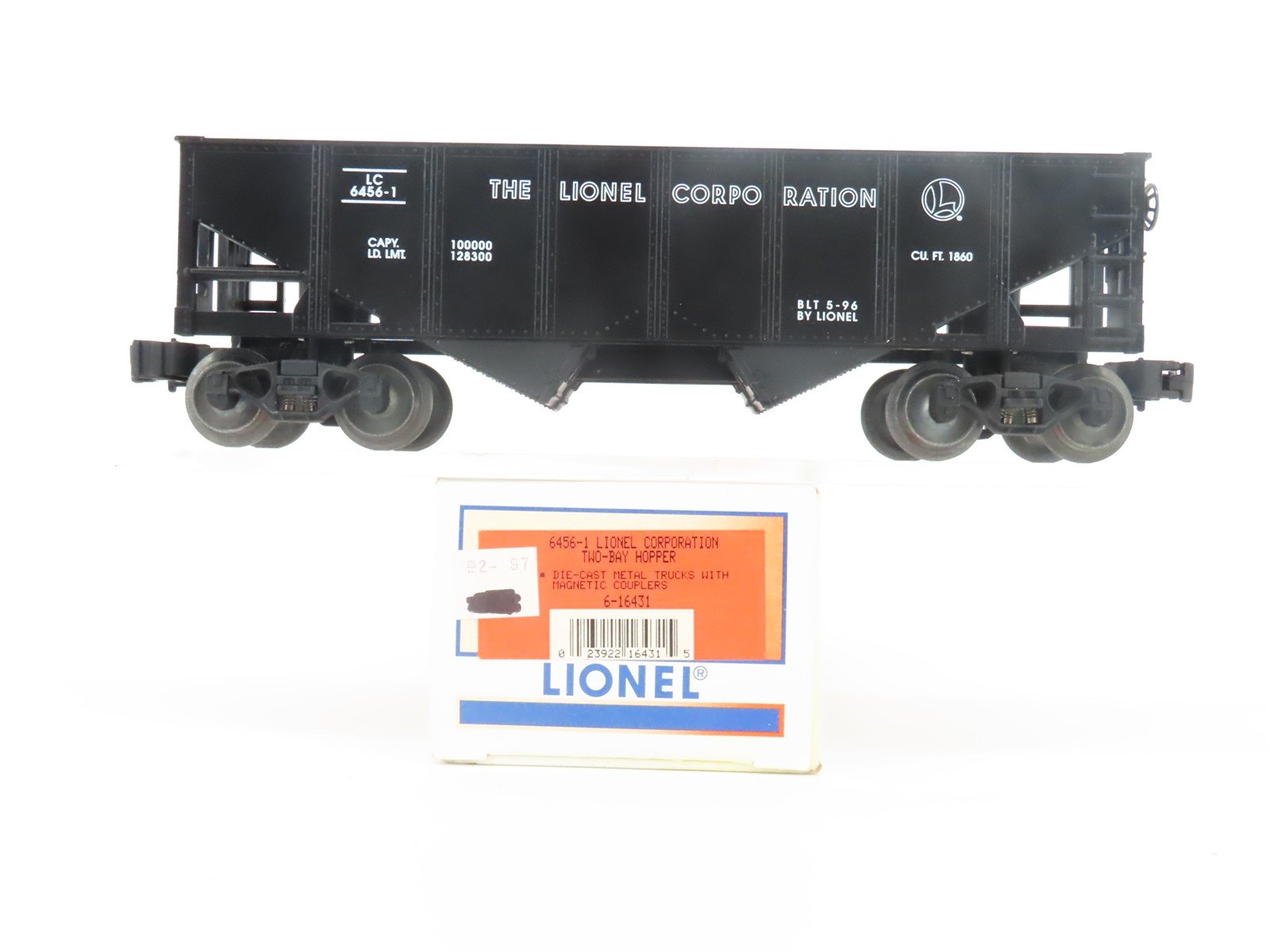O Gauge 3-Rail Lionel 6-16431 LC Lionel Corporation 2-Bay Open Hopper #6456-1