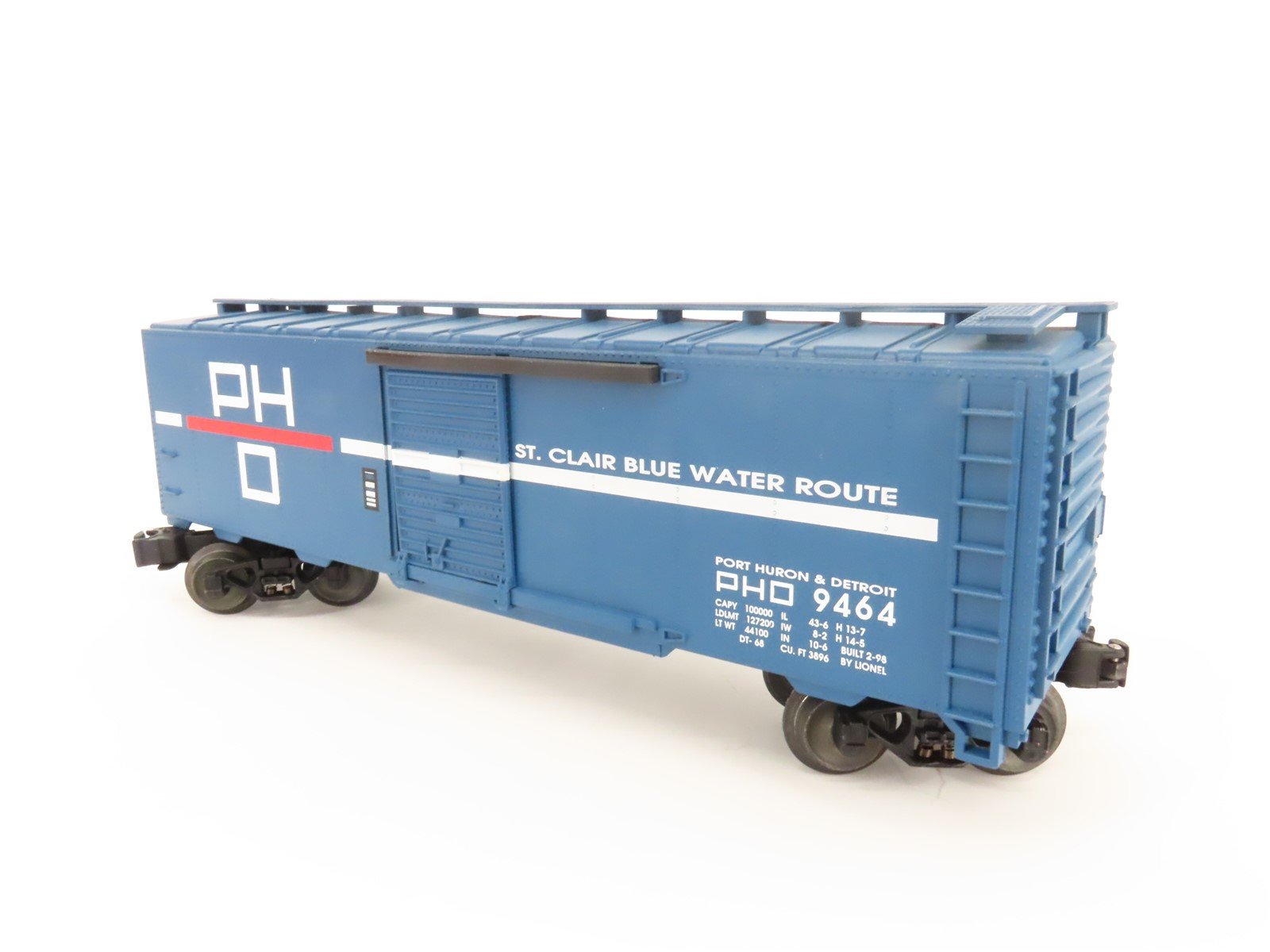 O Gauge 3-Rail Lionel 6-17234 PHD St. Clair Blue Water Route Box Car #9464