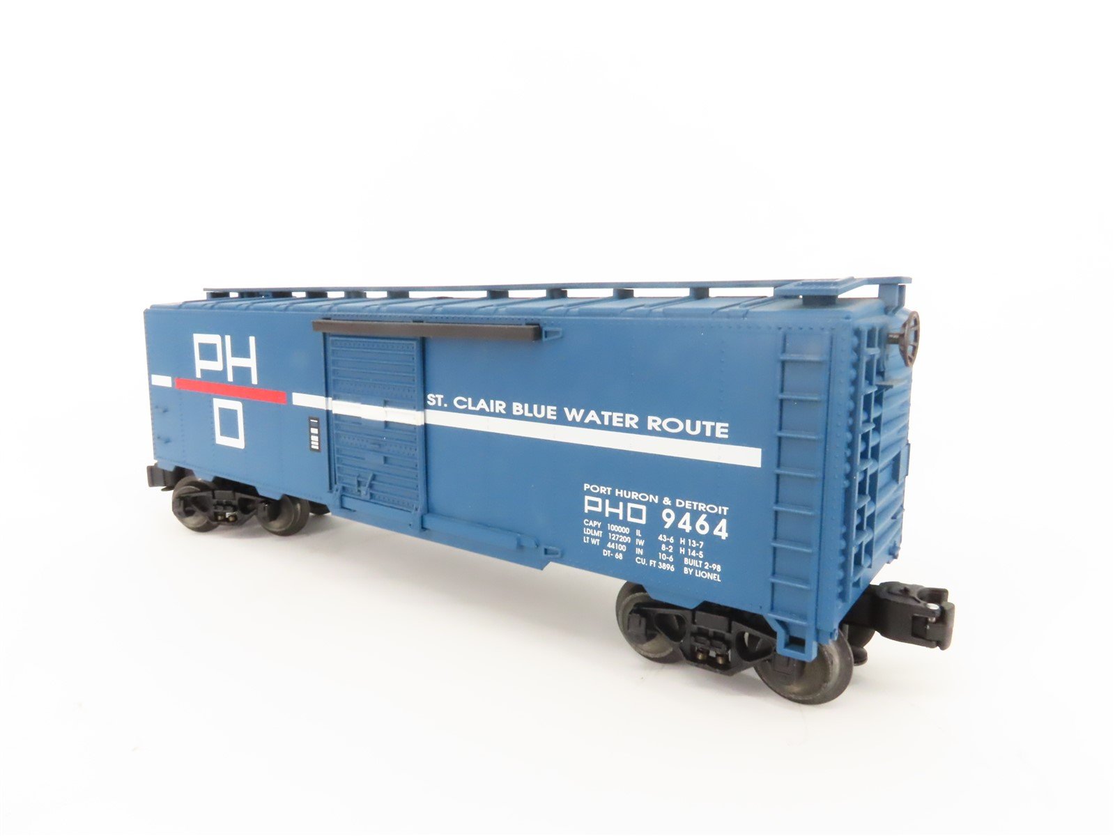 O Gauge 3-Rail Lionel 6-17234 PHD St. Clair Blue Water Route Box Car #9464