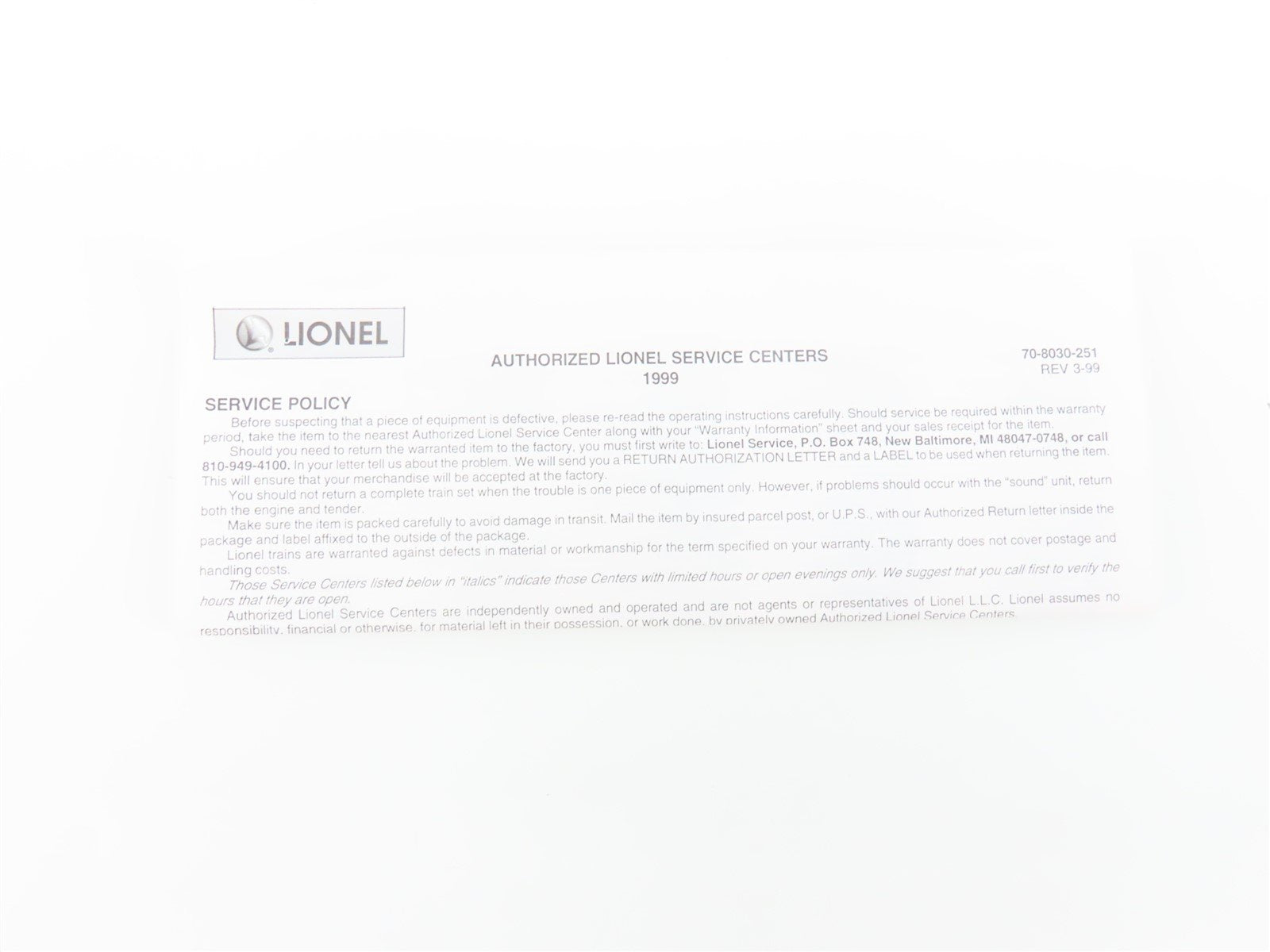 O Gauge 3-Rail Lionel 6-19615 UCLX Vulcan Chemicals 8K Gallon Tank Car #1015