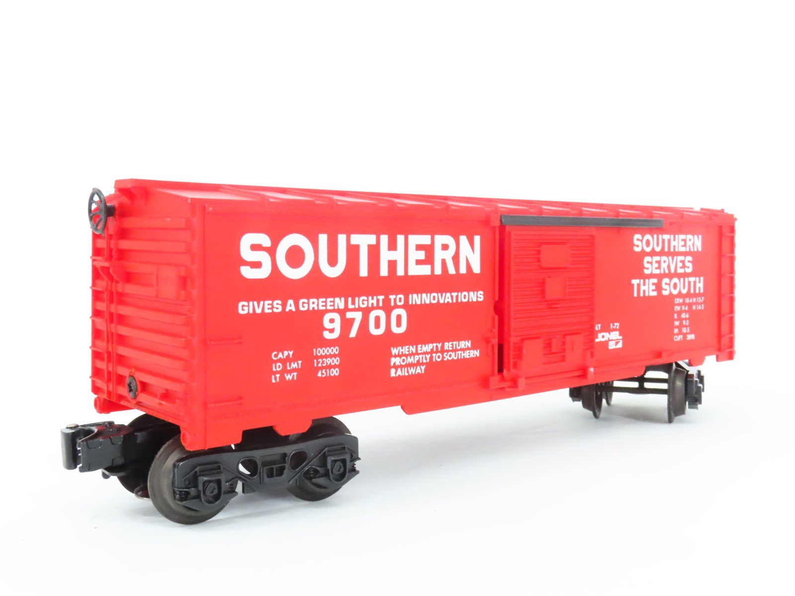 O Gauge 3-Rail Lionel 6-9700 Southern Railway Single Door Box Car #9700