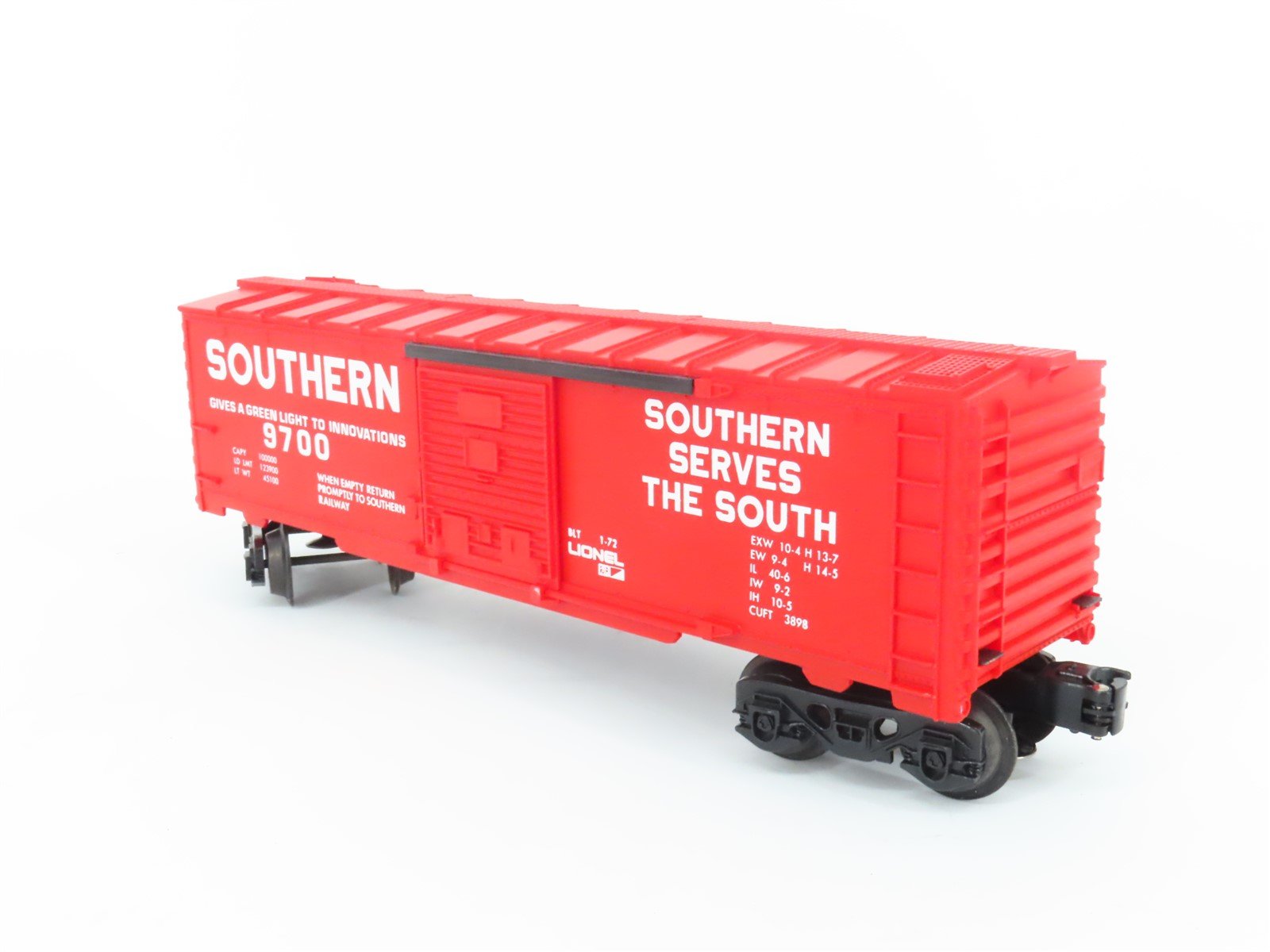 O Gauge 3-Rail Lionel 6-9700 Southern Railway Single Door Box Car #9700
