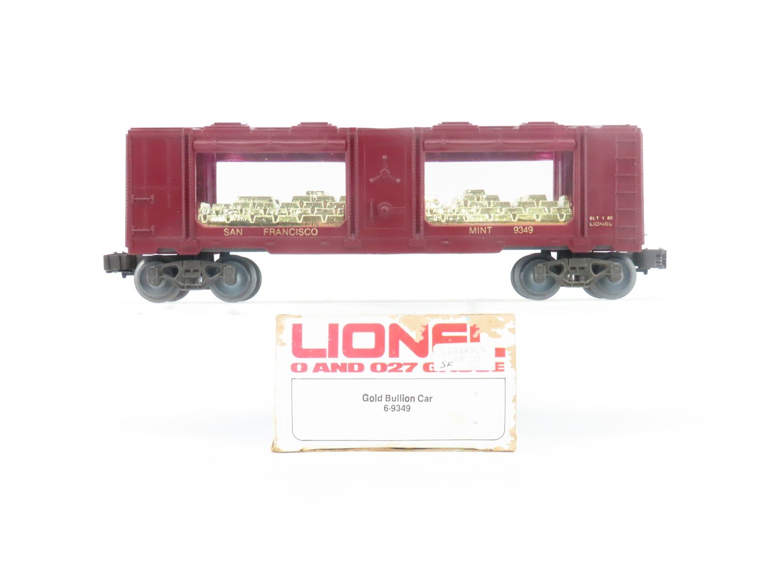 O Gauge 3-Rail Lionel 6-9349 San Francisco Mint Box Car #9349 w/ Gold Bars
