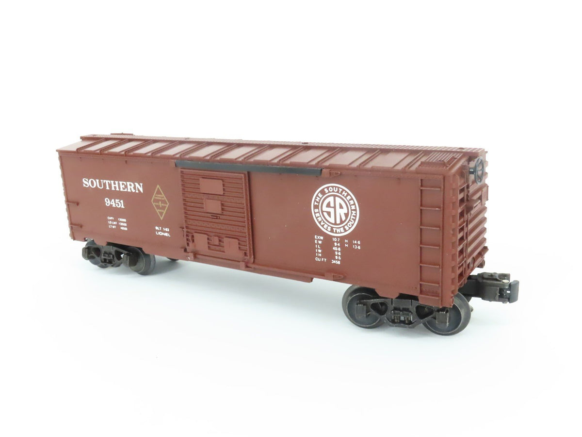 O Gauge 3-Rail Lionel 6-9451 FAR Series #4 Southern Railway Box Car #9451