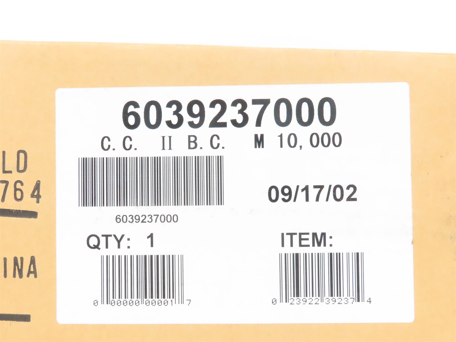 O Gauge 3-Rail Lionel 6-39237 Century Club II M-10000 UP Box Car - SEALED
