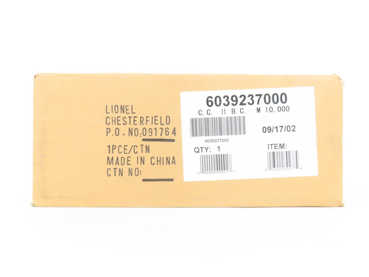 O Gauge 3-Rail Lionel 6-39237 Century Club II M-10000 UP Box Car - SEALED