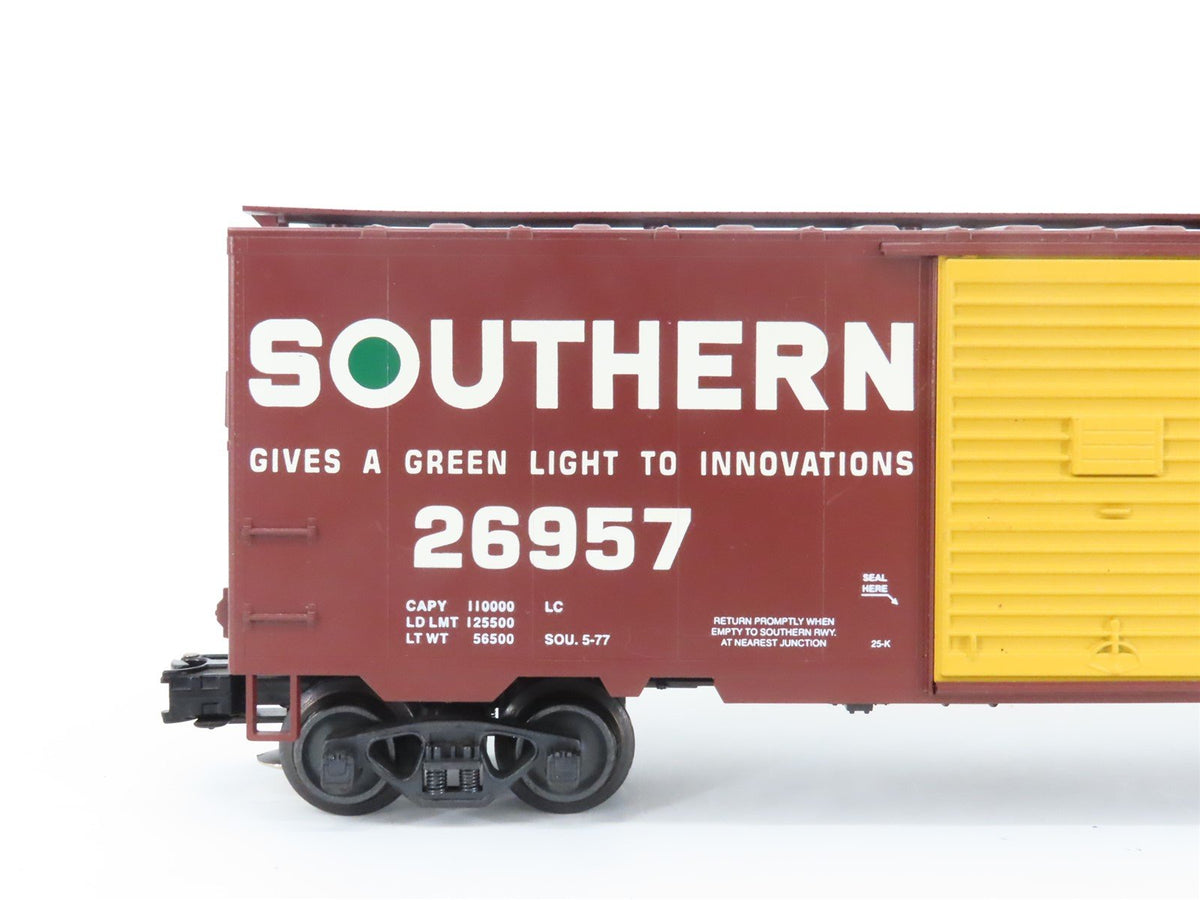 O Gauge 3-Rail Weaver Ultra Line Southern Railway &quot;Green Light&quot; Box Car #26957