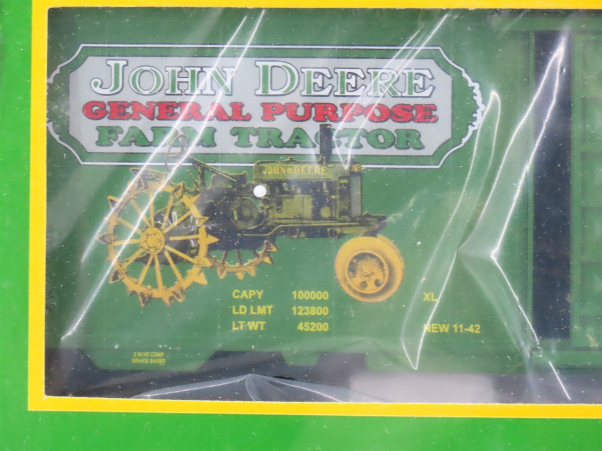 O Gauge 3-Rail MTH Rail King 20-93099 John Deere 40&#39; Boxcar 3-Pack SEALED