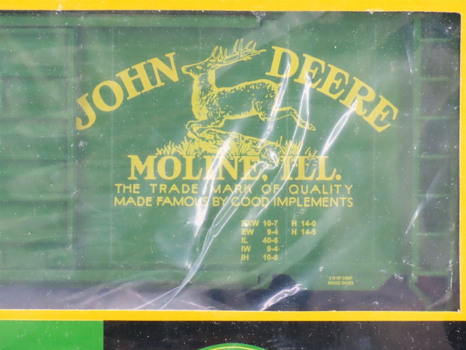 O Gauge 3-Rail MTH Rail King 20-93099 John Deere 40' Boxcar 3-Pack SEALED
