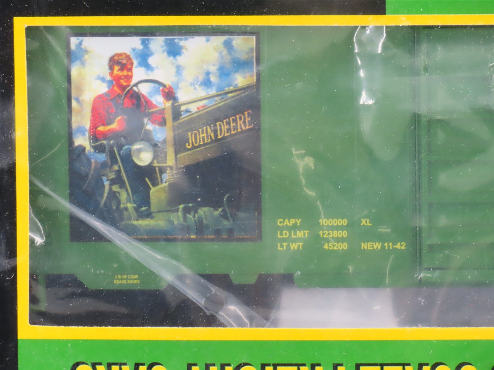 O Gauge 3-Rail MTH Rail King 20-93099 John Deere 40' Boxcar 3-Pack SEALED