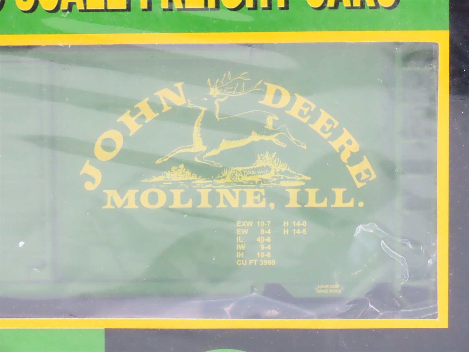 O Gauge 3-Rail MTH Rail King 20-93099 John Deere 40' Boxcar 3-Pack SEALED