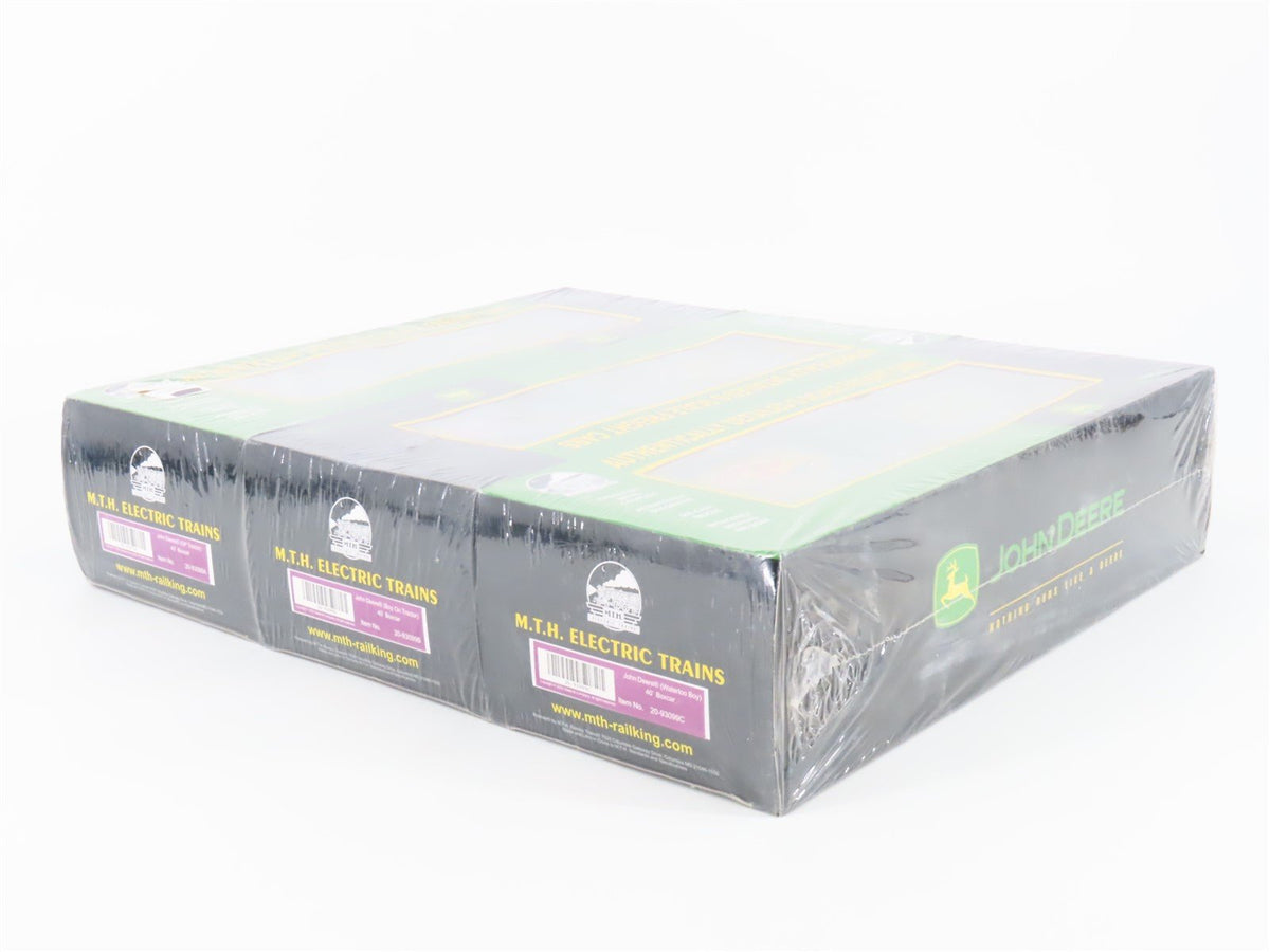 O Gauge 3-Rail MTH Rail King 20-93099 John Deere 40&#39; Boxcar 3-Pack SEALED