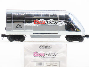 O Gauge 3-Rail MTH Rail King 30-78061 Coors Light Silver Bullet Reefer Tail Car