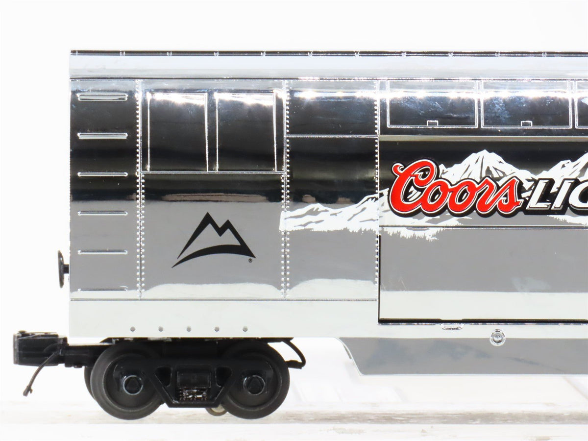 O Gauge 3-Rail MTH Rail King 30-78061 Coors Light Silver Bullet Reefer Tail Car