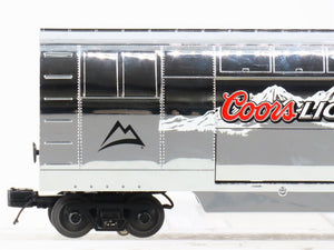 O Gauge 3-Rail MTH Rail King 30-78061 Coors Light Silver Bullet Reefer Tail Car