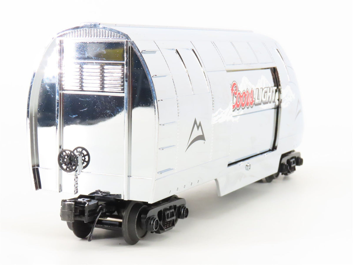 O Gauge 3-Rail MTH Rail King 30-78061 Coors Light Silver Bullet Reefer Tail Car