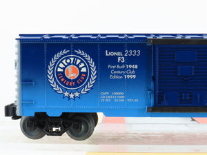 O 3-Rail Lionel 6-29248 Century Club NYC Commemorative Lionel F3 Boxcar #2333