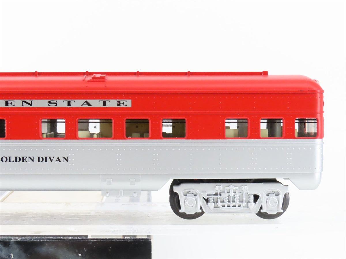 O Gauge 3-Rail K-Line K4532-0479 RI Golden State Flat Obs Passenger Car &quot;Divan&quot;