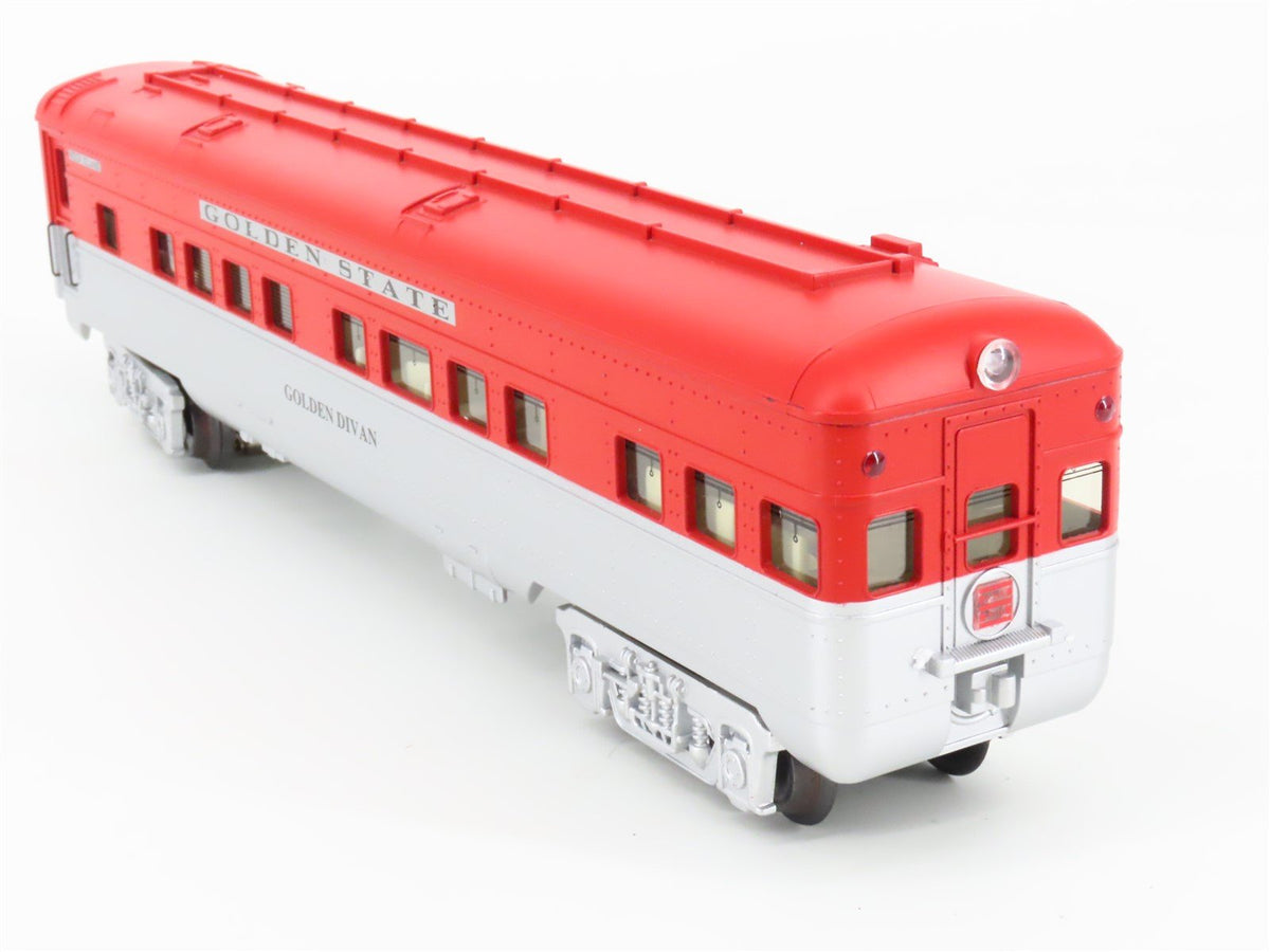 O Gauge 3-Rail K-Line K4532-0479 RI Golden State Flat Obs Passenger Car &quot;Divan&quot;