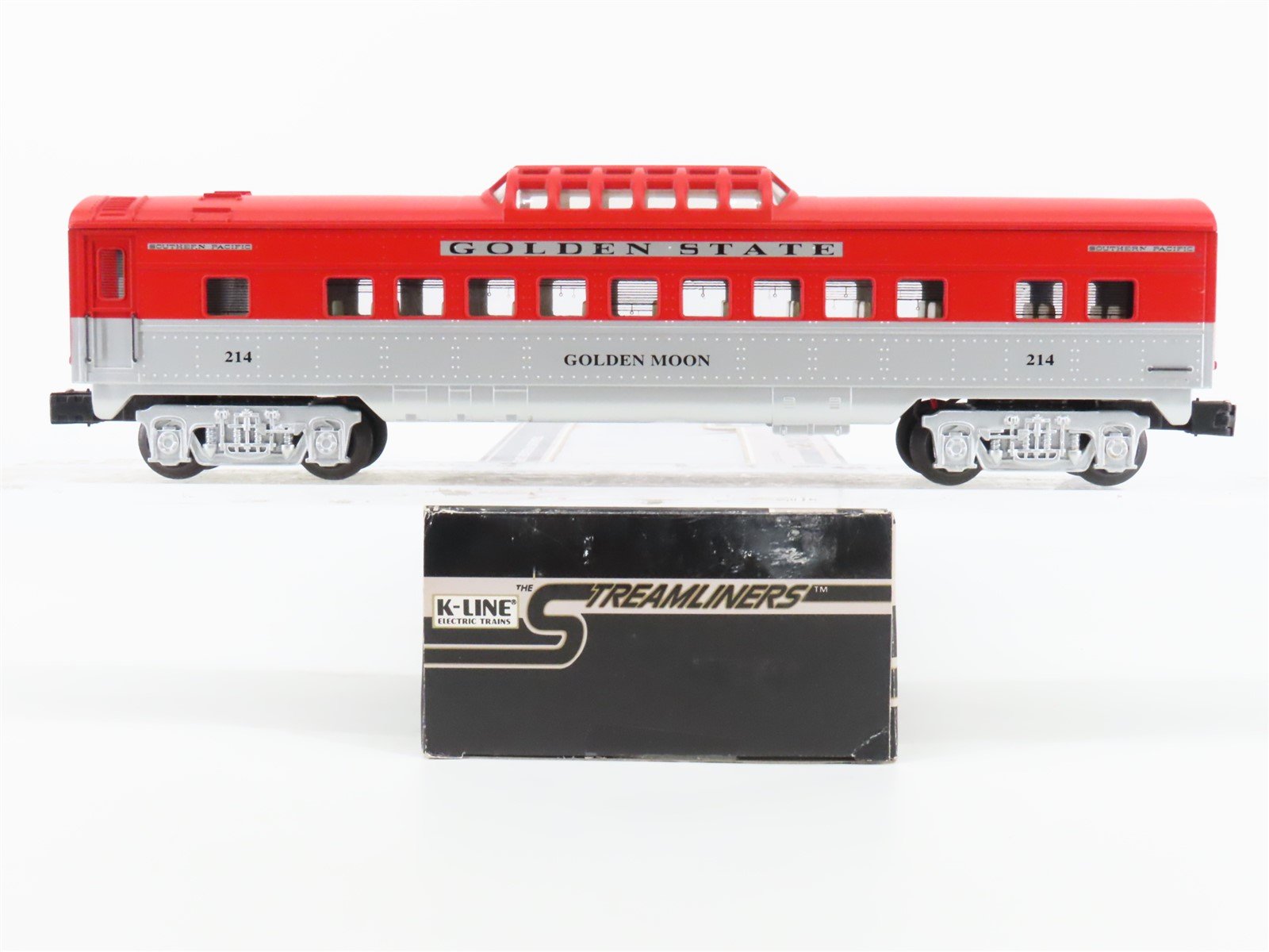 O Gauge 3-Rail K-Line SP Golden State Vista Dome Passenger Car #214