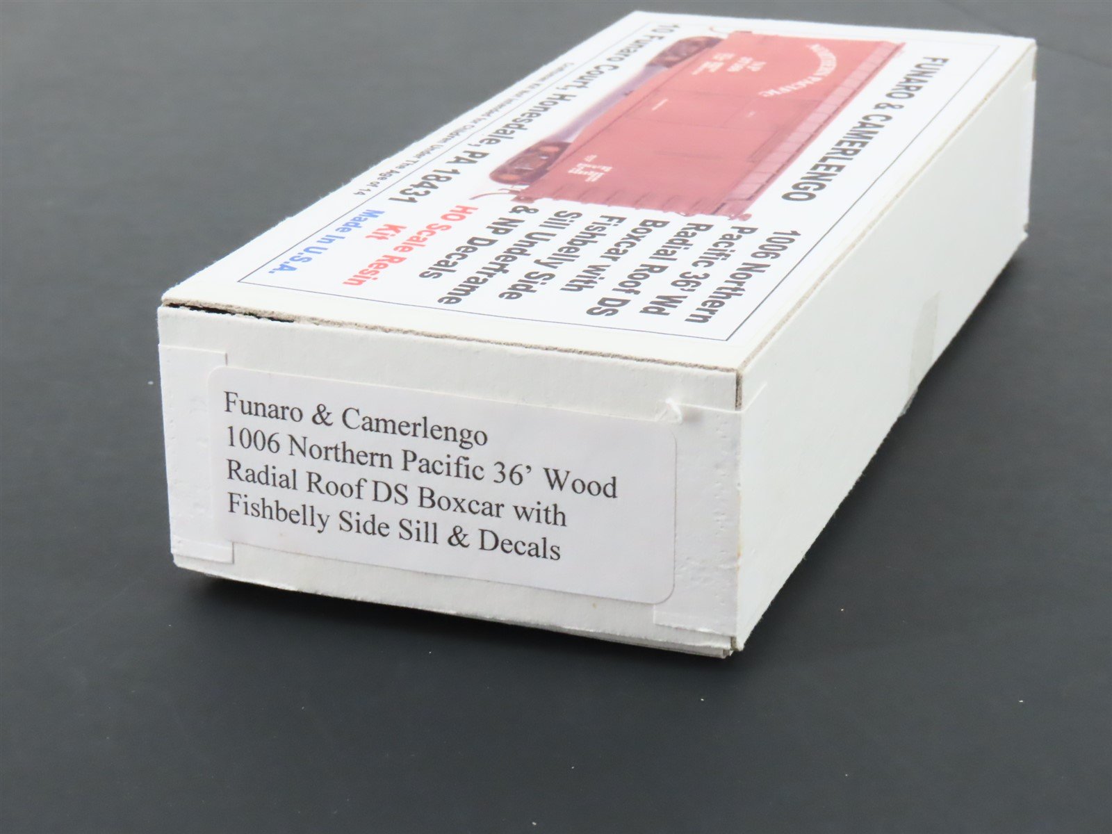 HO Scale Funaro & Camerlengo Kit 1006 NP Northern Pacific 36' Box Car w/ Decals