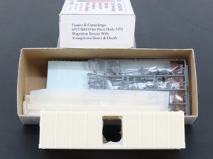HO Funaro & Camerlengo Kit 6932 B&O One Piece Body Wagontop Box Car w/ Decals