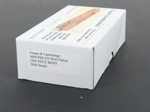 HO Funaro & Camerlengo Kit 8490 PRR One Piece Body Well Flat Car w/ Decals