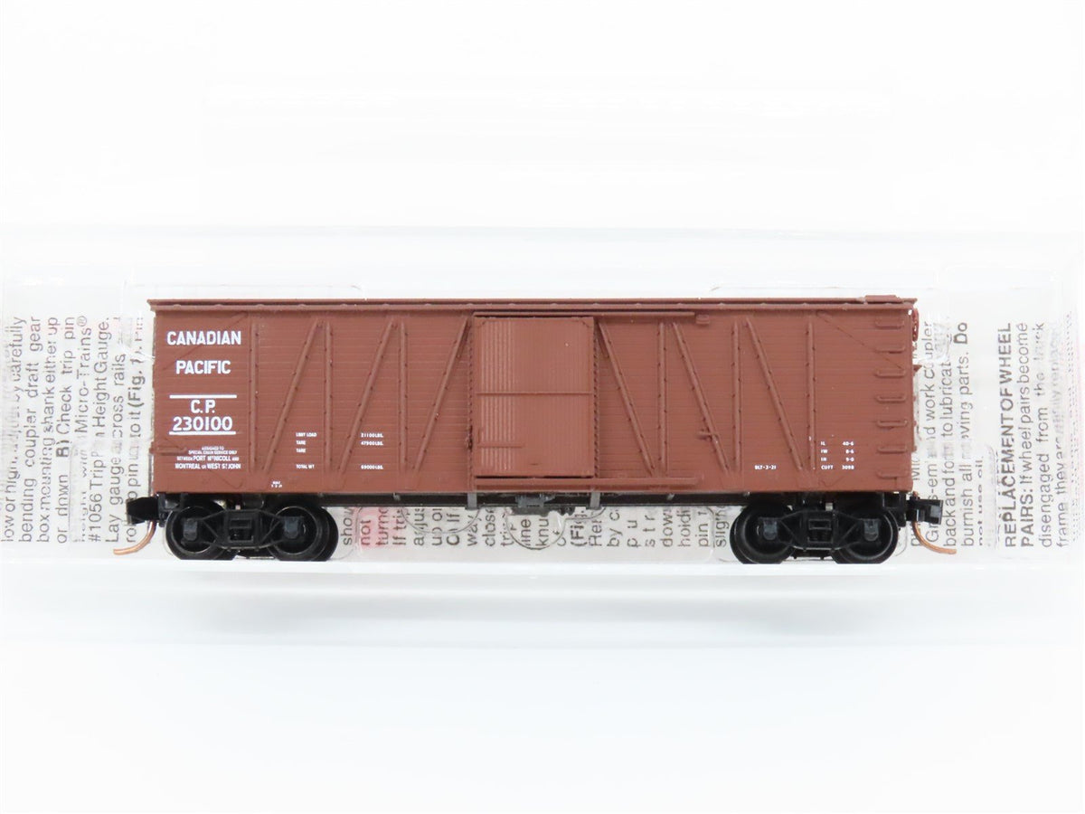 N Scale Micro-Trains MTL 28120 CP Canadian Pacific 40&#39; Box Car #230100