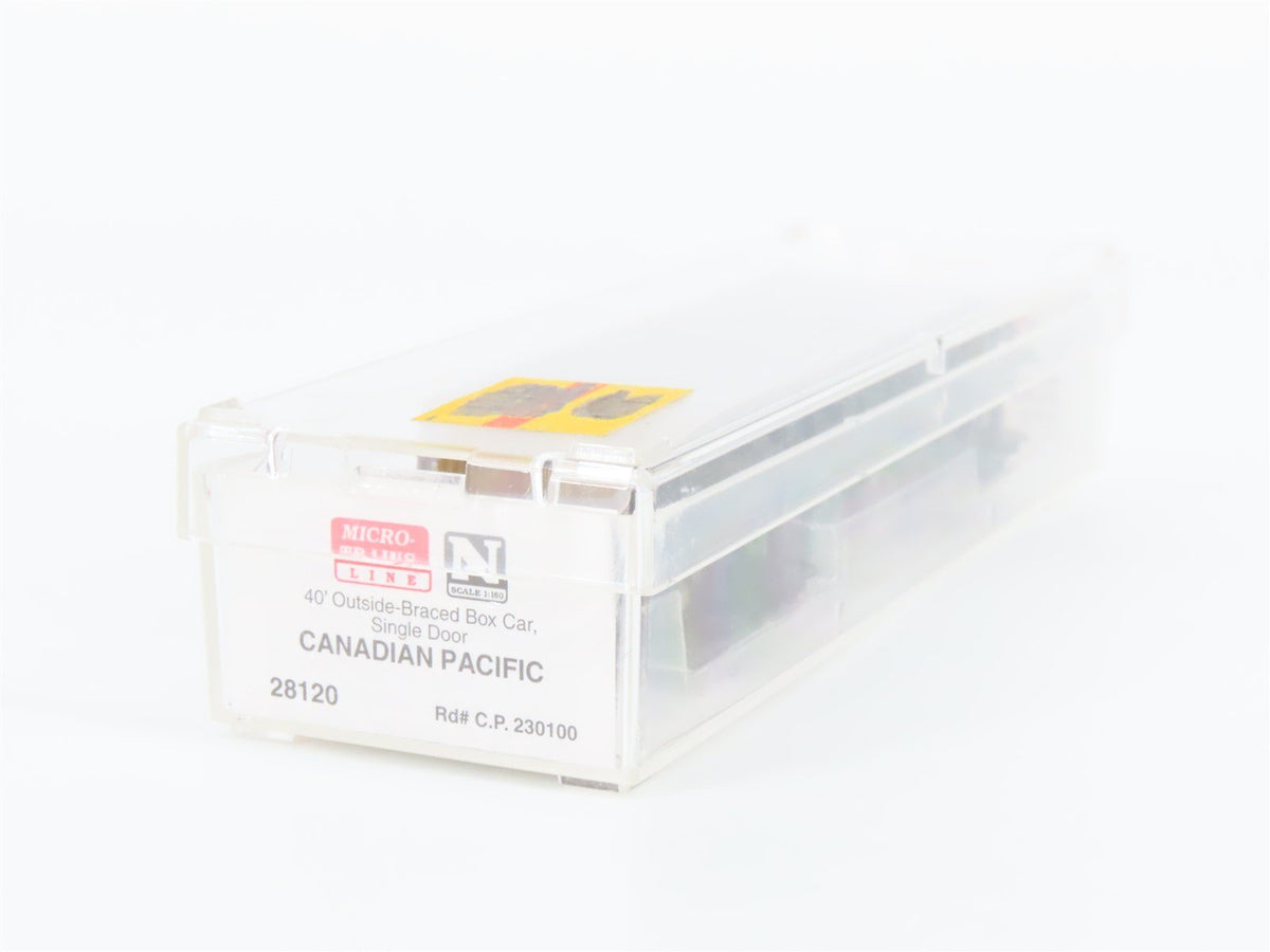 N Scale Micro-Trains MTL 28120 CP Canadian Pacific 40&#39; Box Car #230100