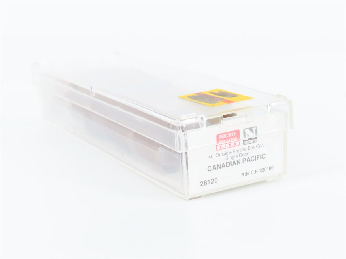 N Scale Micro-Trains MTL 28120 CP Canadian Pacific 40&#39; Box Car #230100